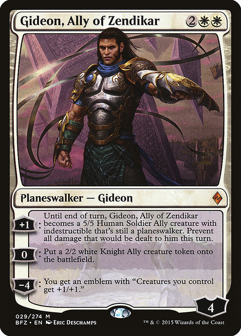 Gideon, Ally of Zendikar (29) [Battle for Zendikar]
