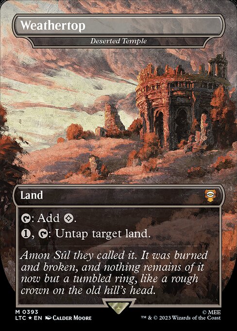 Deserted Temple (393) [Tales of Middle-earth Commander] [Borderless]