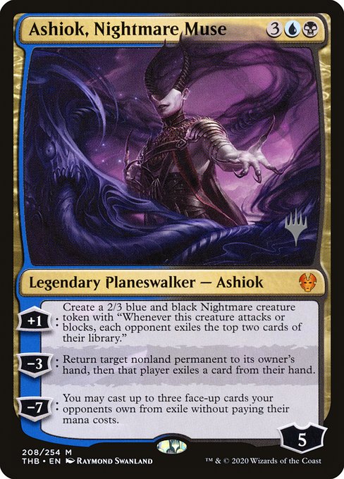 Ashiok, Nightmare Muse (208p) [Theros Beyond Death Promos]