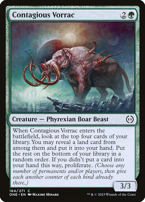 Contagious Vorrac (164) [Phyrexia: All Will Be One]