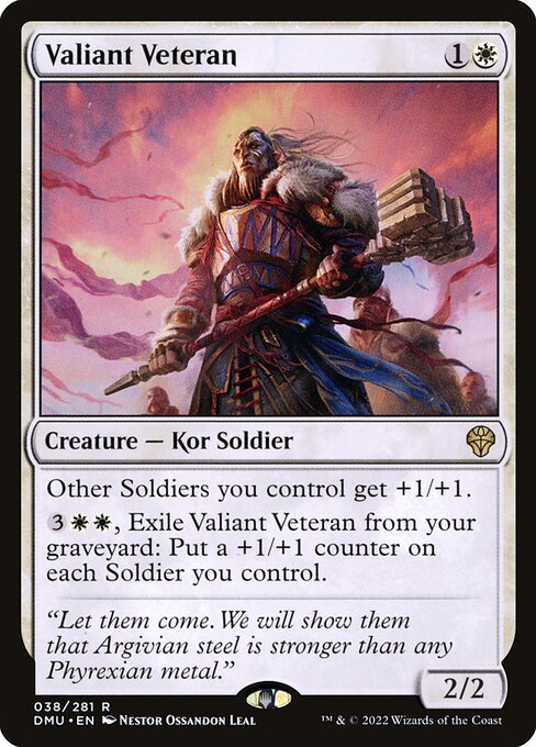 Valiant Veteran (38) [Dominaria United]