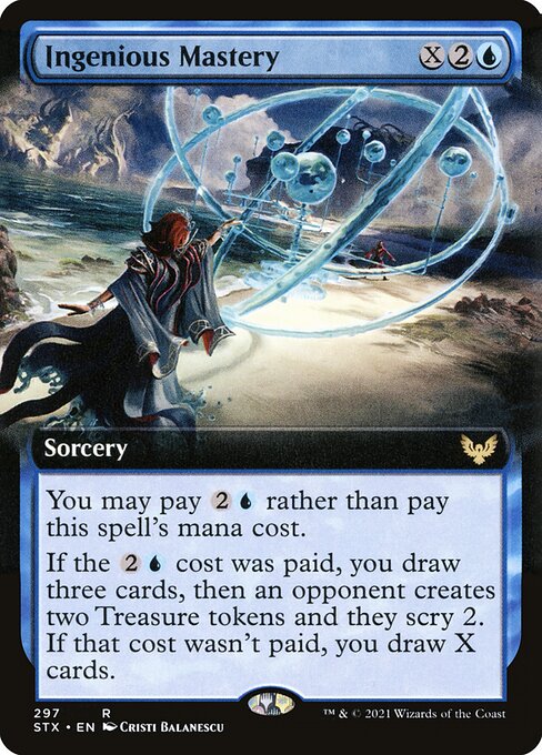 Ingenious Mastery (297) [Strixhaven: School of Mages] [Extended Art]