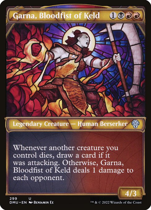 Garna, Bloodfist of Keld (299) [Dominaria United] [Showcase]