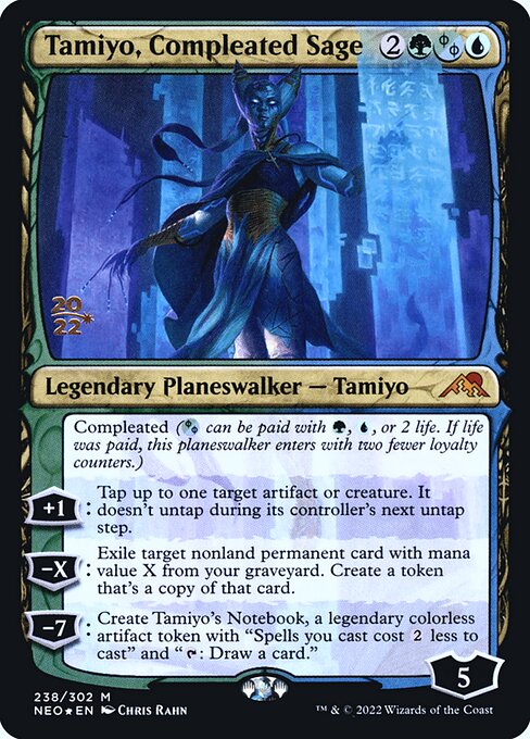 Tamiyo, Compleated Sage (238s) [Kamigawa: Neon Dynasty Promos]