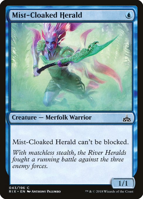 Mist-Cloaked Herald (43) [Rivals of Ixalan]