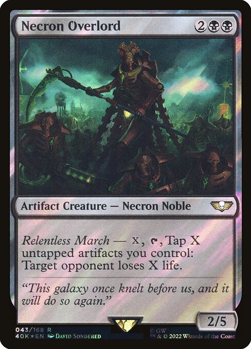 Necron Overlord (43★) [Warhammer 40,000 Commander]