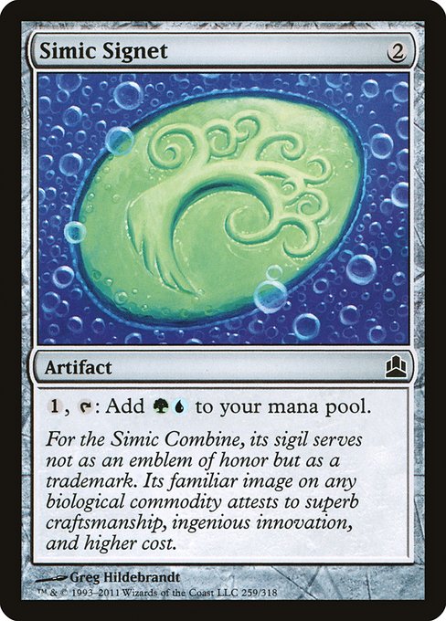 Simic Signet (259) [Commander 2011]