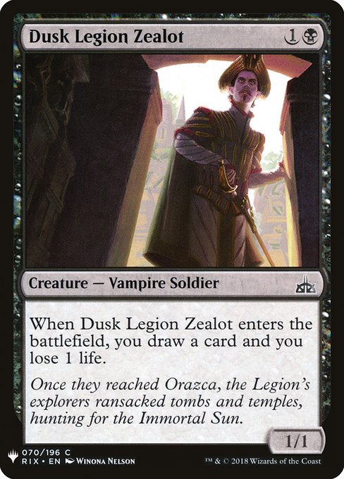Dusk Legion Zealot (RIX-70) [The List]