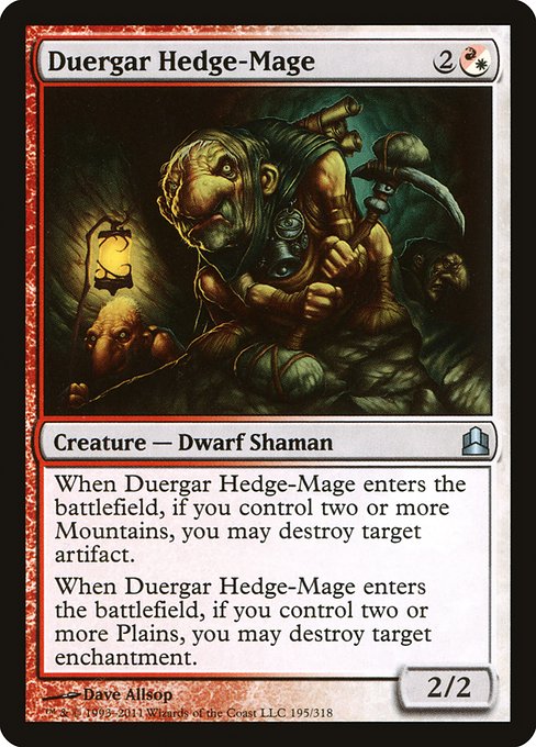 Duergar Hedge-Mage (195) [Commander 2011]