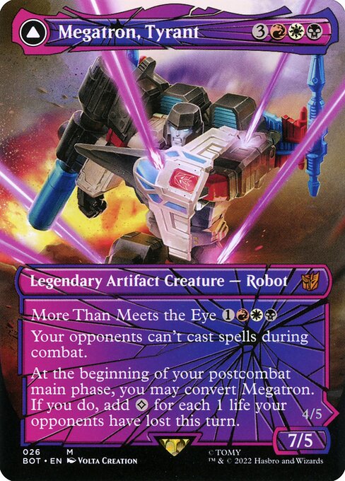 Megatron, Tyrant // Megatron, Destructive Force (26) [Transformers] [Borderless]