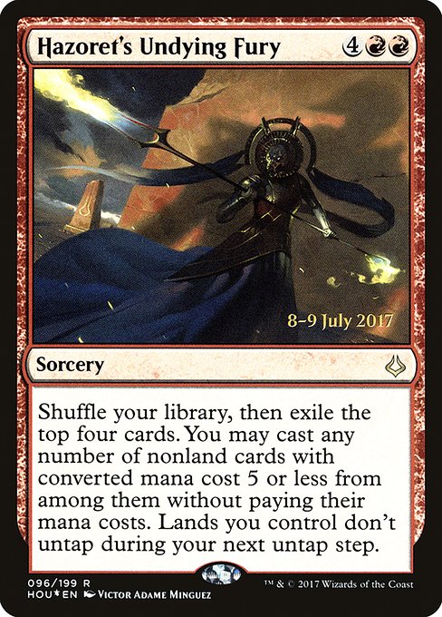 Hazoret's Undying Fury (96s) [Hour of Devastation Promos]