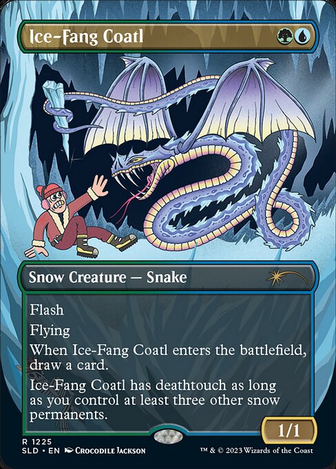 Ice-Fang Coatl (1225) [Secret Lair Drop] [Borderless]