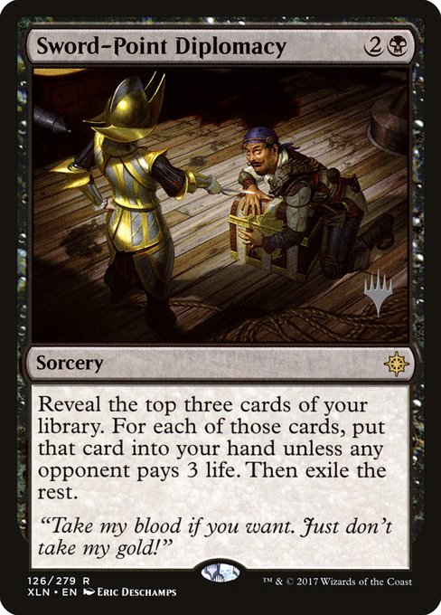 Sword-Point Diplomacy (126p) [Ixalan Promos]