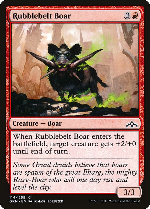 Rubblebelt Boar (114) [Guilds of Ravnica]