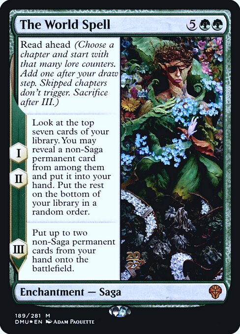 The World Spell (189s) [Dominaria United Promos]