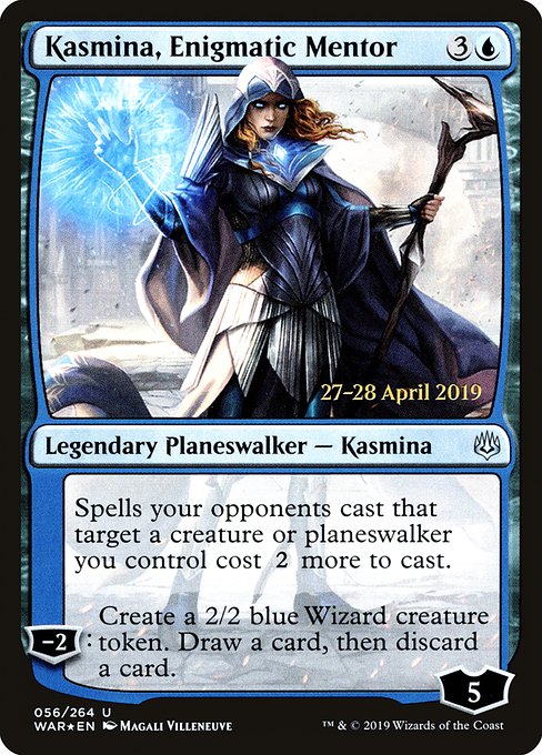 Kasmina, Enigmatic Mentor (56s) [War of the Spark Promos]
