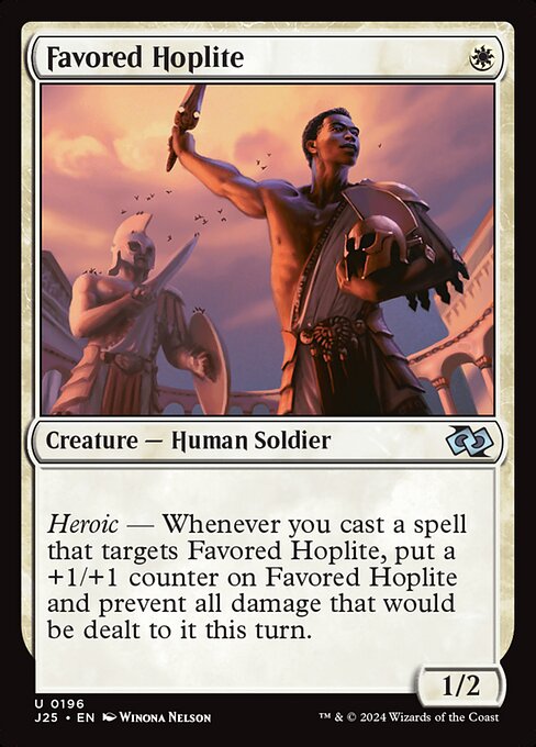 Favored Hoplite (196) [Foundations Jumpstart]