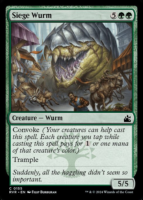 Siege Wurm (155) [Ravnica Remastered]