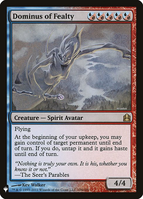 Dominus of Fealty (CMD-194) [The List]