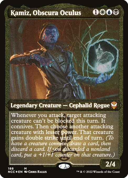 Kamiz, Obscura Oculus (188) [New Capenna Commander] [Etched]