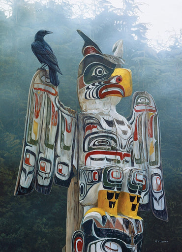 1000pc Totem Pole In Mist Puzzle image 1