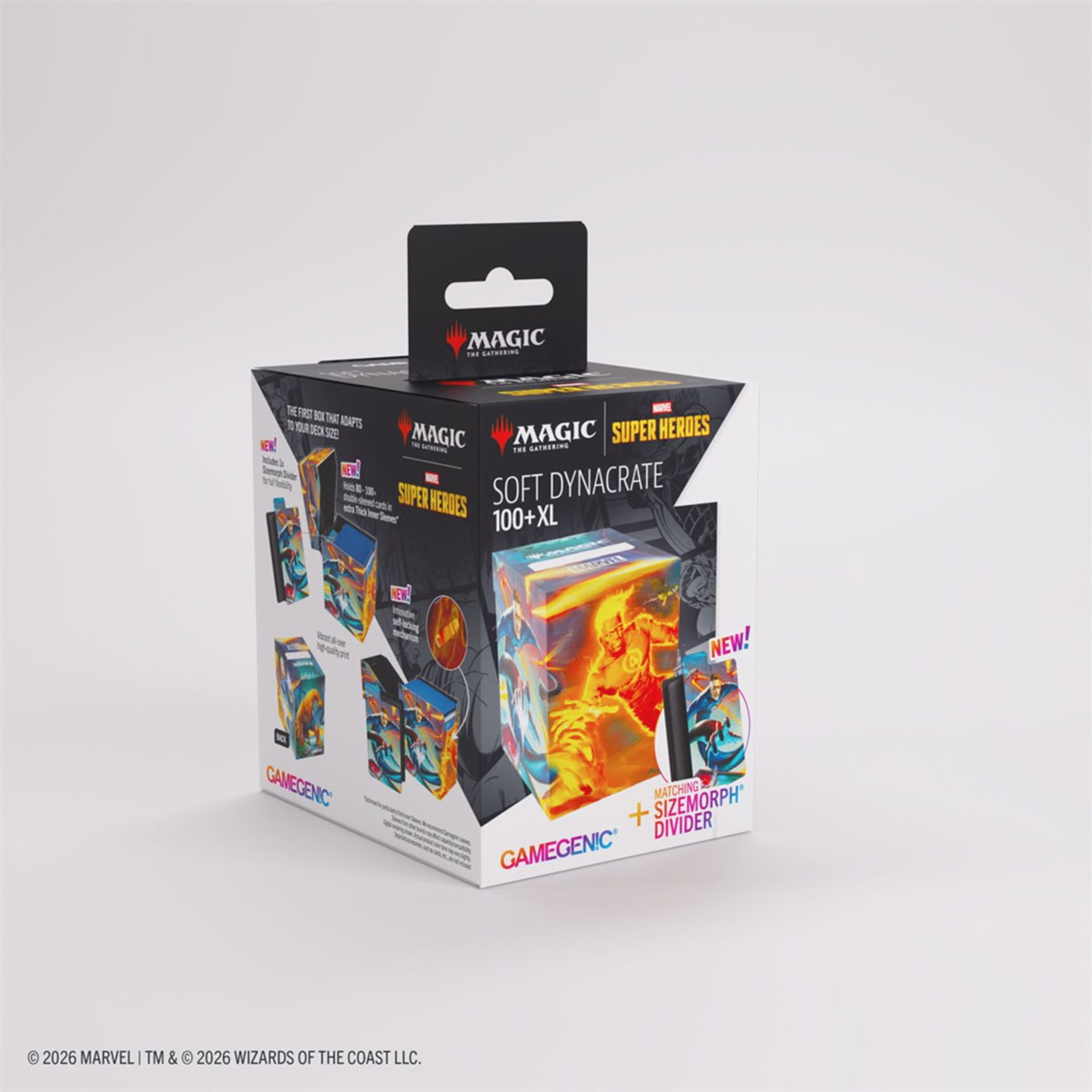 Marvel Super Heroes: Soft Dynacrate XL(100ct) Deck Box:Fantastic Four Unleashed