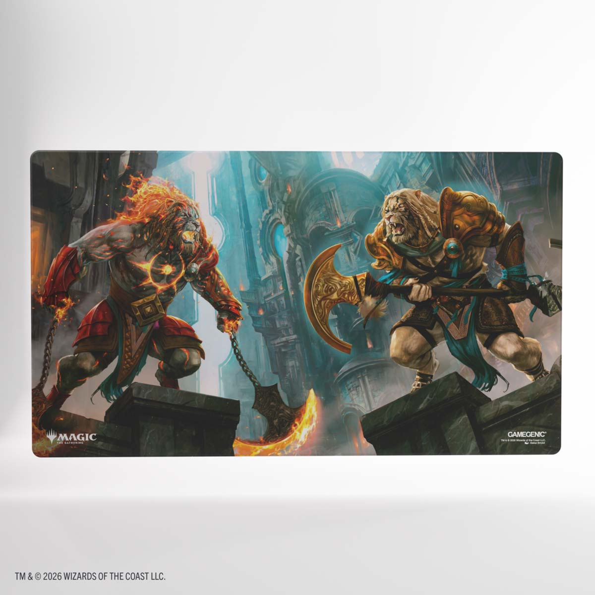 Playmat: Magic: The Gathering - Reality Fracture Shiny Playmat - Ajani, Path of Vengeance/Ajani, Cou