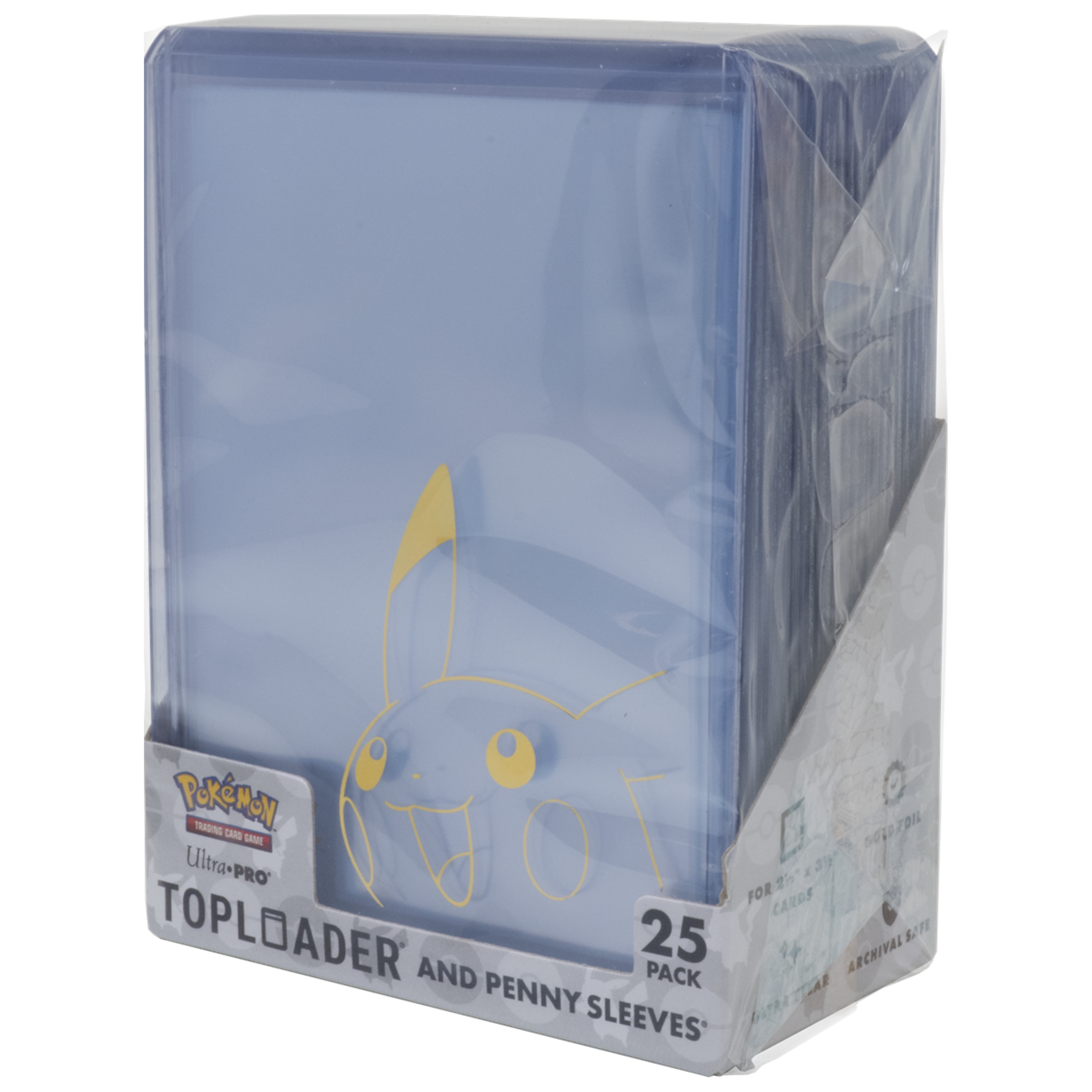 Ultra Pro Pikachu Toploader and Penny Sleeves combo Pack 25 count