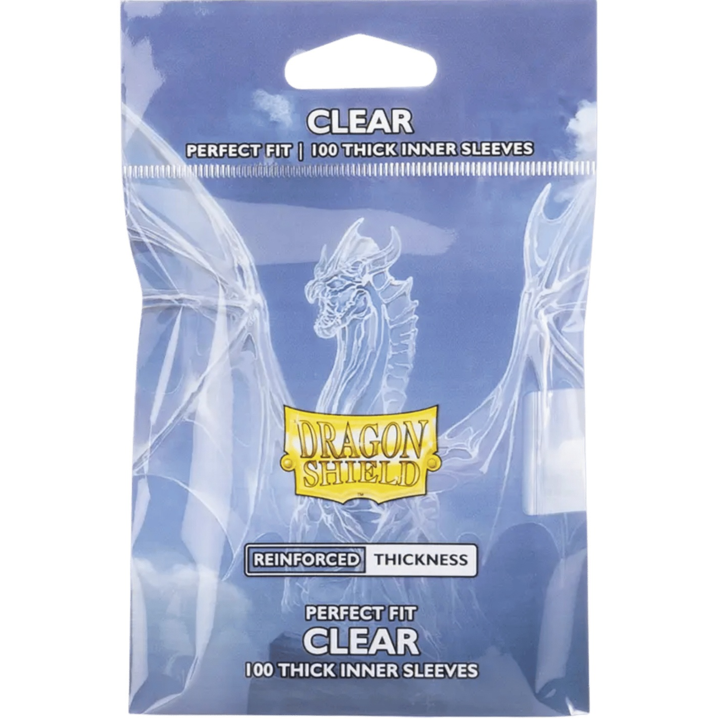 Dragon Shield Perfect Fit Thick Inner Sleeves Clear 100 Count