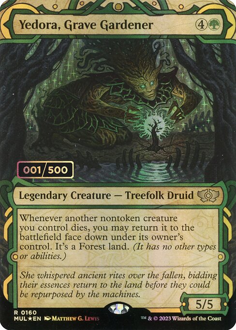 Yedora, Grave Gardener (160z) [Multiverse Legends] [Showcase, Borderless]
