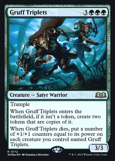 Gruff Triplets (172s) [Wilds of Eldraine Promos]