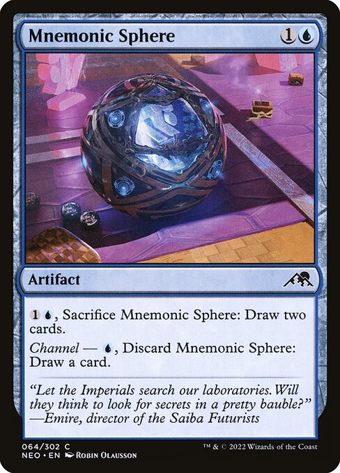 Mnemonic Sphere (64) [Kamigawa: Neon Dynasty]