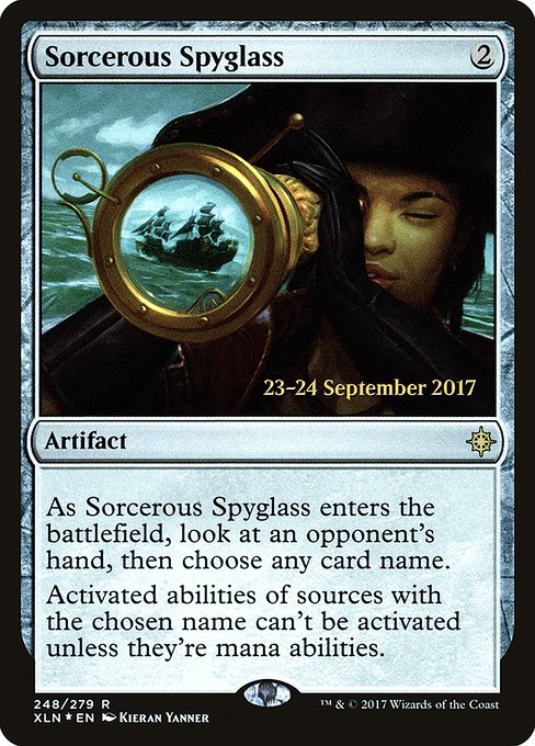 Sorcerous Spyglass (248s) [Ixalan Promos]