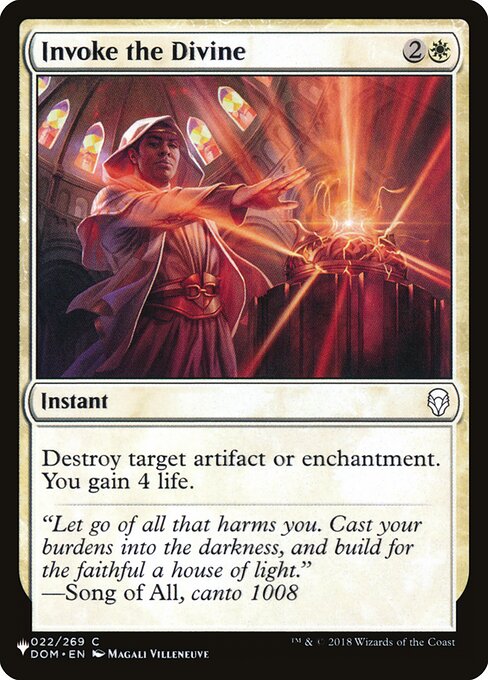 Invoke the Divine (DOM-22) [The List]