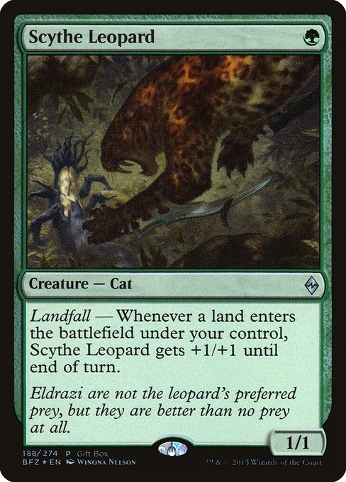 Scythe Leopard (188) [Battle for Zendikar Promos]