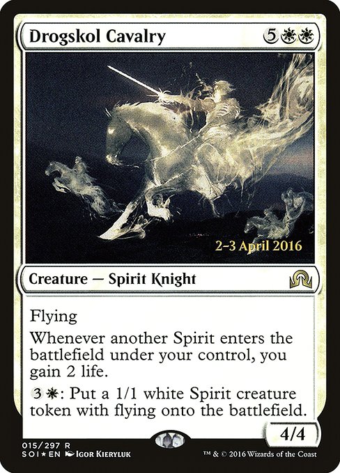 Drogskol Cavalry (15s) [Shadows over Innistrad Promos]
