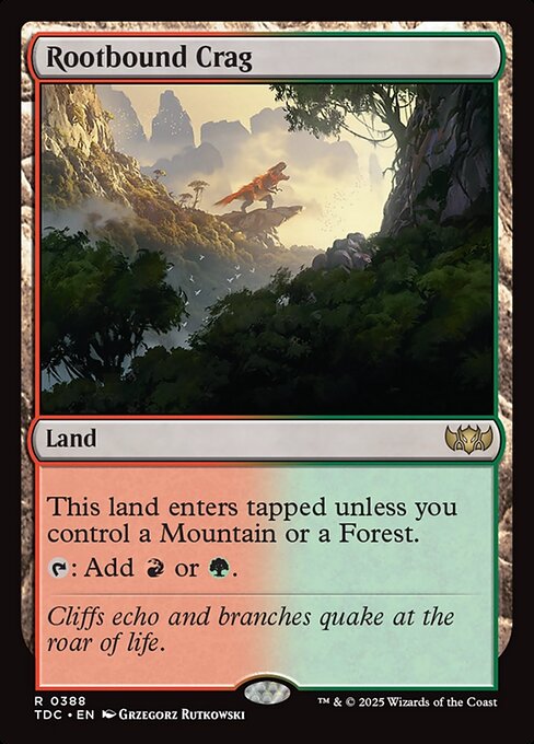 Rootbound Crag (388) [Tarkir: Dragonstorm Commander]