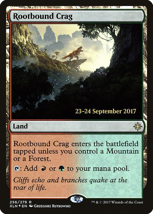 Rootbound Crag (256s) [Ixalan Promos]
