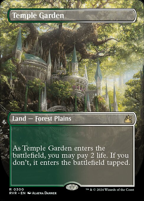 Temple Garden (300) [Ravnica Remastered] [Borderless]