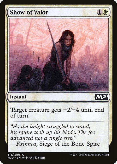 Show of Valor (311) [Core Set 2020]