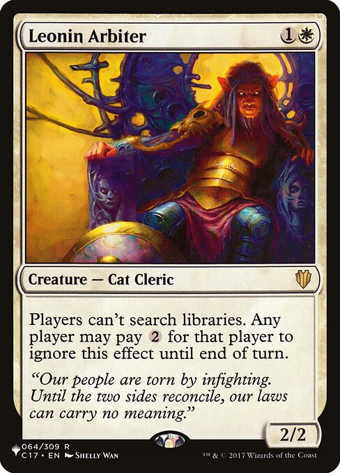 Leonin Arbiter (C17-64) [The List]