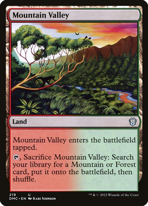 Mountain Valley (219) [Dominaria United Commander]