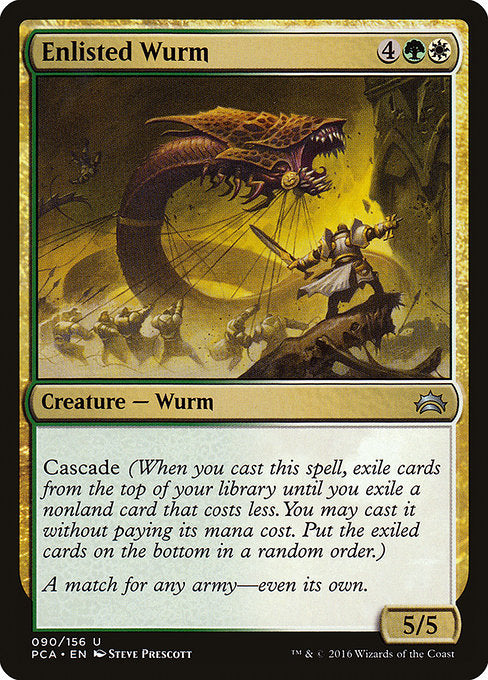 Enlisted Wurm (90) [Planechase Anthology]