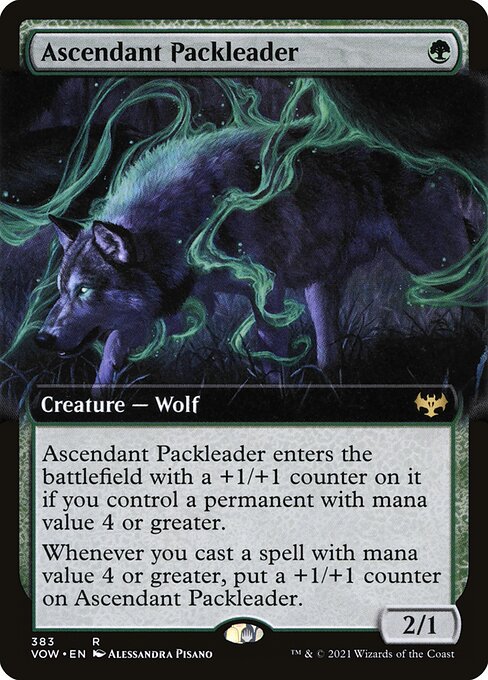 Ascendant Packleader (383) [Innistrad: Crimson Vow] [Extended Art]