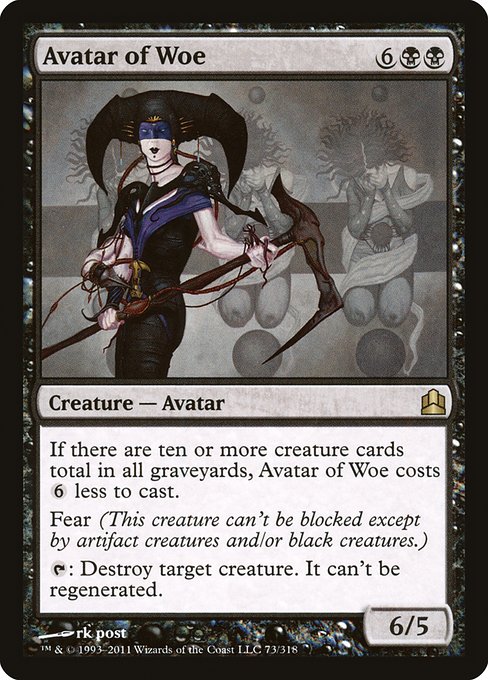 Avatar of Woe (73) [Commander 2011]