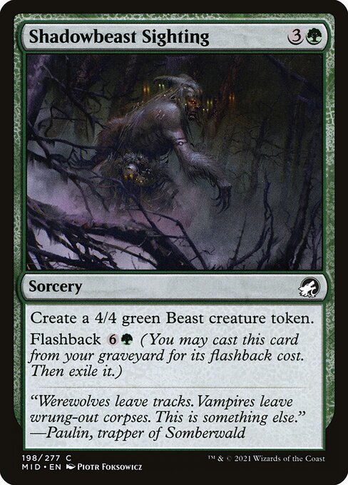 Shadowbeast Sighting (198) [Innistrad: Midnight Hunt]