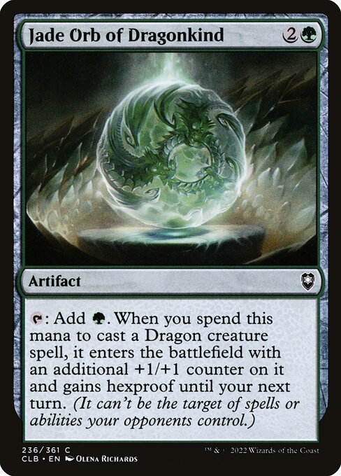Jade Orb of Dragonkind (236) [Commander Legends: Battle for Baldur's Gate]