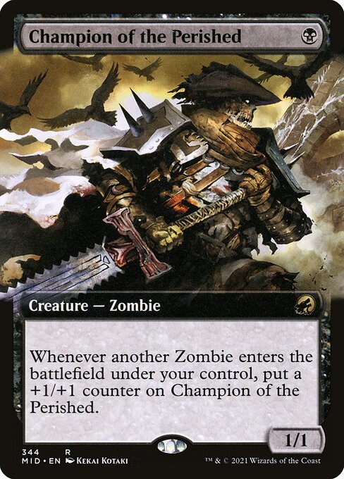 Champion of the Perished (344) [Innistrad: Midnight Hunt] [Extended Art]