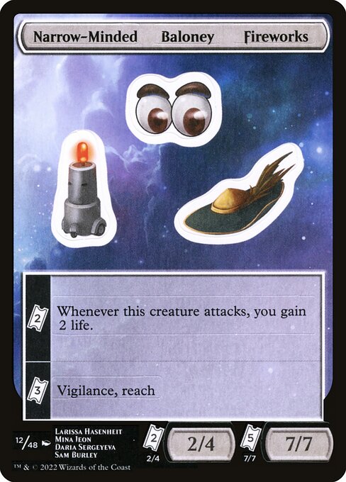 Narrow-Minded Baloney Fireworks (12) [Unfinity Sticker Sheets]