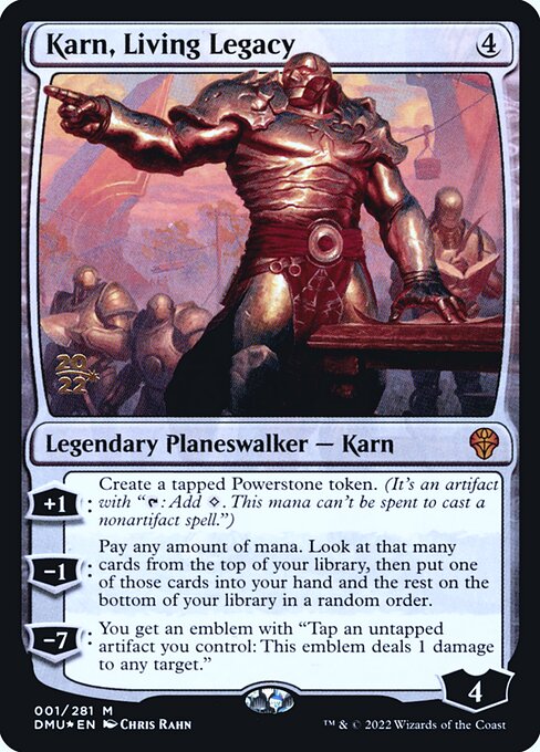 Karn, Living Legacy (1s) [Dominaria United Promos]